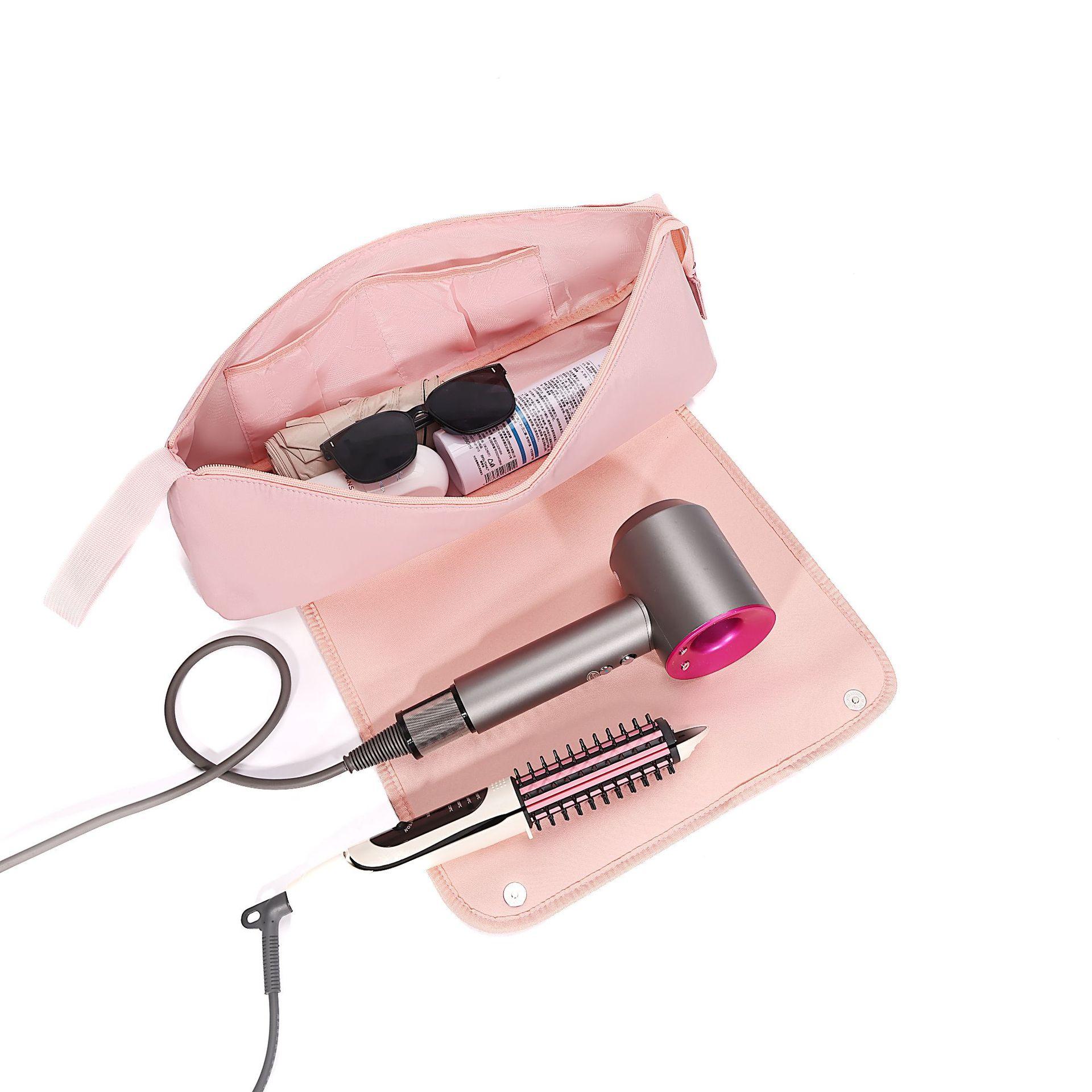 New Hair Straightener Storage Organizer Bag, Heat Resistant Curling Iron Pouch, Hair Dryer Styling Tools Storage Bag, Portable Travel Heat Proof Organizer, Large Capacity Home Hair Care Tools Bag with Anti-Scald & Safe Design