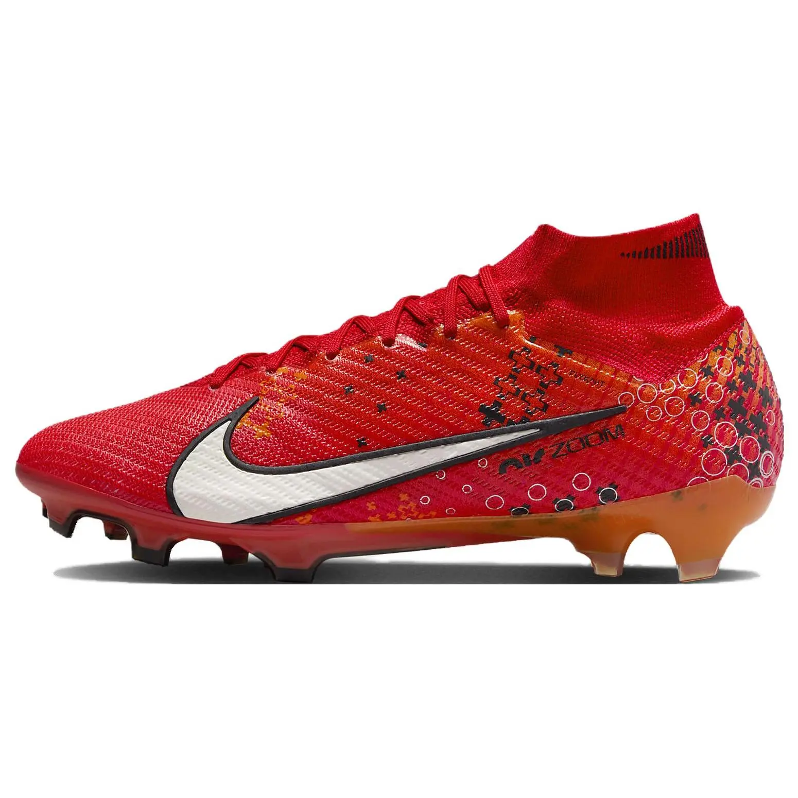 Nike Mercurial Superfly 9 Football Cleats for Men and Women – Artificial Turf FG with Rubber Studs, Citrus Color Verifiable, with credentials and supporting global authentication