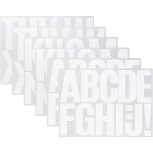 2sets A-Z Vinyl Mailbox Letter Number Sticker  3in Space Decal Organizing Label Tag for Window Door  Sign Storage Package Box Bin Can  Business Yard Address (White)