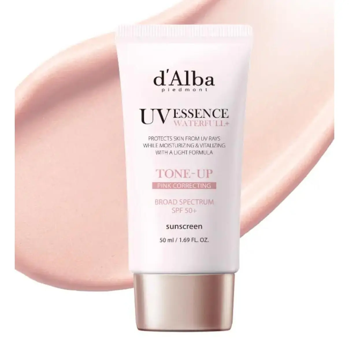 New White Truffle Waterfull Tone Up Sunscreen Serum - SPF 50+ Hydrating Korean Facial Sun Cream (50ml) Lightweight Moisturizer