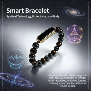 Smart Bracelet Multi-Functional Health Monitor, IP68 Waterproof, Heart Rate Blood Oxygen Sleep Tracking, Multiple Sports Modes, Android iOS Compatible