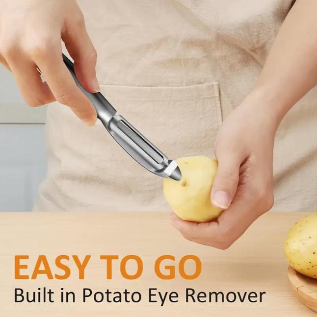 1 Set Kitchen Vegetable Peeler, Fruit Straight Blade Potato Peeler, Durable Non-slip Handle