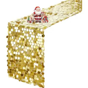 Sequin Table Runner 12 x 108 inches  Table Runner, Glitter Runner for Party Wedding Birthday, Party Spring Easter Rustic, Birthday Supplies Decorations (1 Pack).