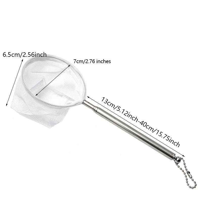 Stainless Steel Fishing Landing Net, 1 Count Durable Nylon Mesh Fishing Net with Retractable Handle, Fishing Accessories for Cleaning Tank Aquarium - TikTok Shop Stainless Steel Fishing Landing Net, 1 Count Durable Nylon Mesh Fishing Net with Retractable Handle, Fishing Accessories for Cleaning Tank Aquarium - TikTok Shop