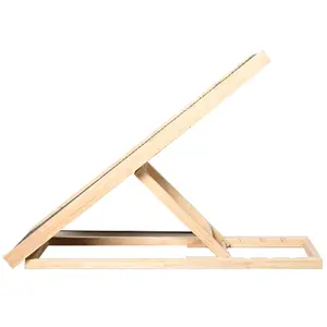 Wooden Foldable Pet Ladder 3/4 Levels Height Adjustable Pet Dog Climbing Ladder Non-Slip Versatile for Indoor High Bed Couch