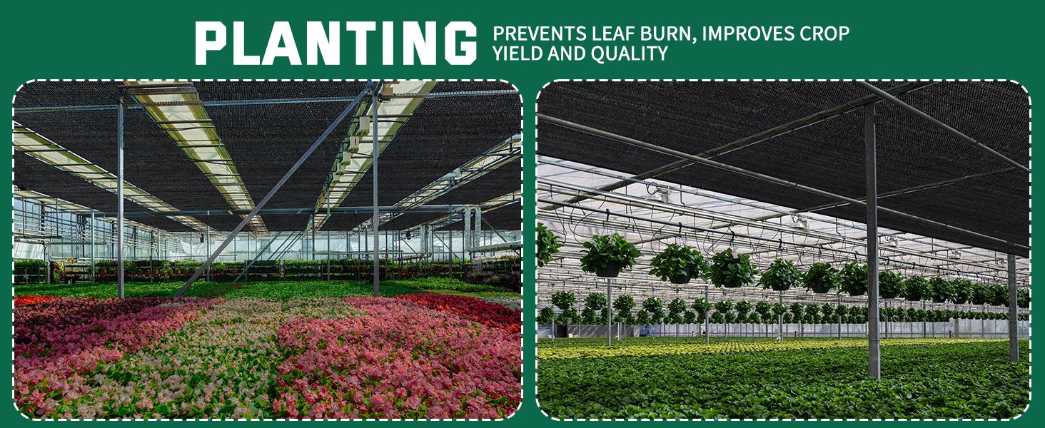 AGS Kesfitt 70% Shade Cloth 10x20 ft, Breathable HDPE Mesh Sun Shade Tarp for Garden & Greenhouse, UV Resistant Outdoor Shade Fabric with Copper Grommets for Plants, Patio, Yard