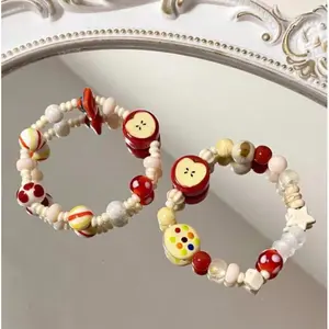 Summer limited edition apple bracelet, niche design, cute jewelry