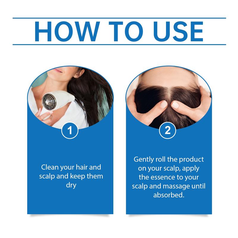 Hair Scalp Roller Essence Liquid, Nourishing Hair Care Serum, Promotes Healthy Hair Growth, Suitable for All Hair Types, Easy Application