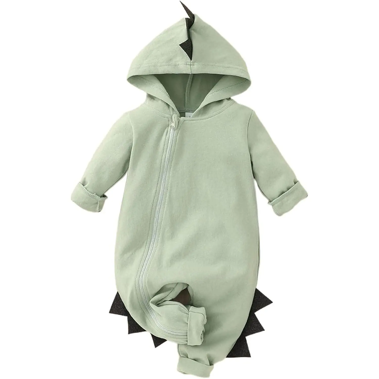 Newborn Baby Boys Girls Cartoon Dinosaur Halloween Outfit Hoodie Romper Jumpsuit Outfits Clothes