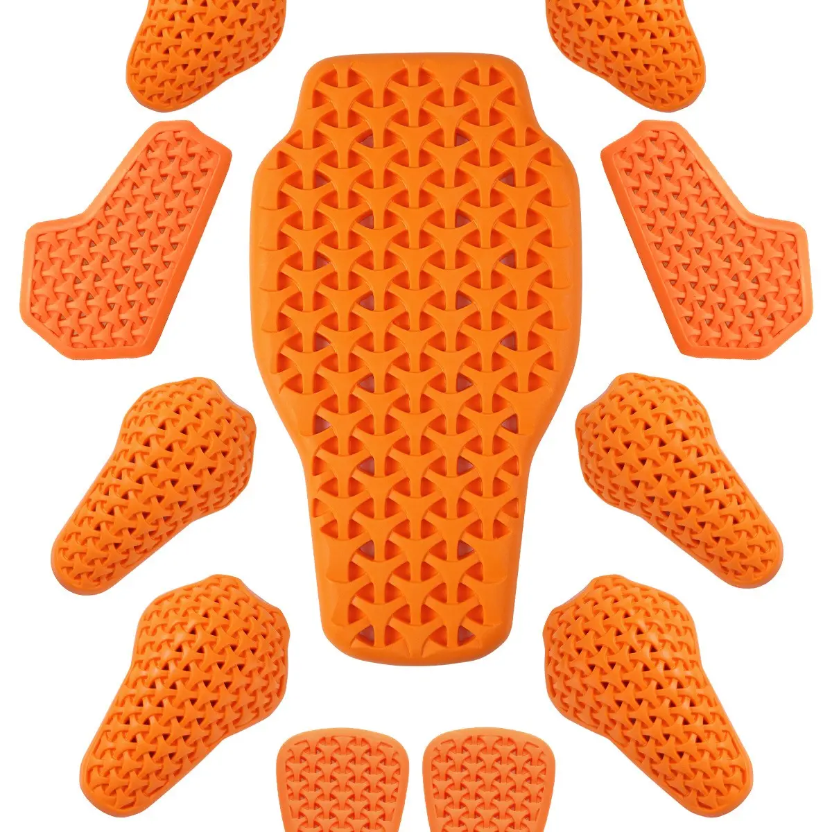 WOSAWE Motorcycle Protective Pads Sets CE Approved Motocross Jacket Insert Armor Equipment Replacement Protective Gear