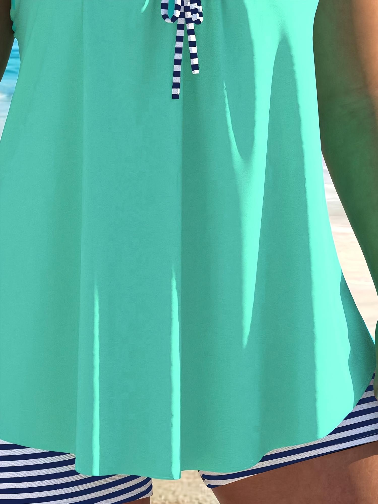 Flattering Tummy Control Striped Trim Tankini with Boy Shorts - Perfect for Beach Days, Pool Parties & Family Vacations | 2026 New Arrival Plus Size Swimwear That Hides Tummy, Family Approved Swim, Monokini Swimsuit Inspired Bathing Suits for Women cute Flattering Tummy Control Striped Trim Tankini with Boy Shorts - Perfect for Beach Days, Pool Parties & Family Vacations | 2026 New Arrival Plus Size Swimwear That Hides Tummy, Family Approved Swim, Monokini Swimsuit Inspired Bathing Suits for Women cute