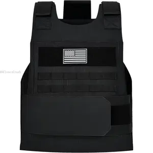 Tactical Vest Outdoor, Adjustable Security Training Protective Outdoor Vest,Suitable for Police Fbi Vest Gilet EquipmentH5ClosetCrush