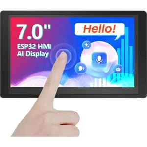 ESP32 Display 800x480, 7" HMI  ESP32 IPS  Screen with  Case, Support AI Speech Interaction, 32-Bit LX7 -Core Processor, Up to 240MHz, Compatible with Arduino, ESP-IDF