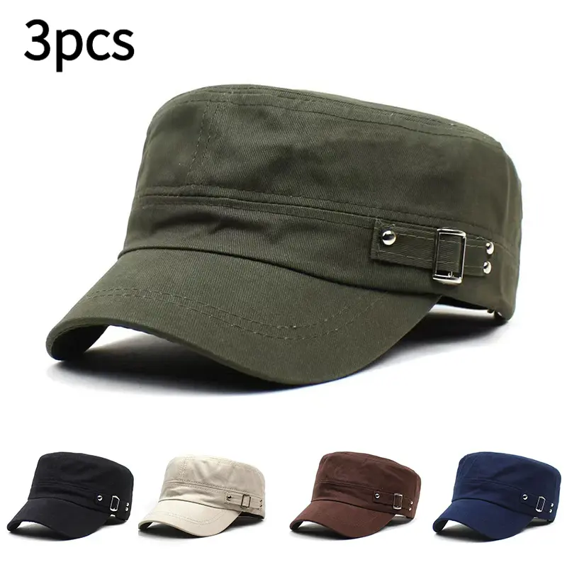 Adults' 3-Pack Adjustable Retro Baseball Caps Set - 1 Size, Thermal, Breathable, UV Protection, Insect Prevention, Premium Soft Comfortable Headwear for Outdoor Fishing & Daily Wear (Type A), One Size, Type A(3-Piece Set)
