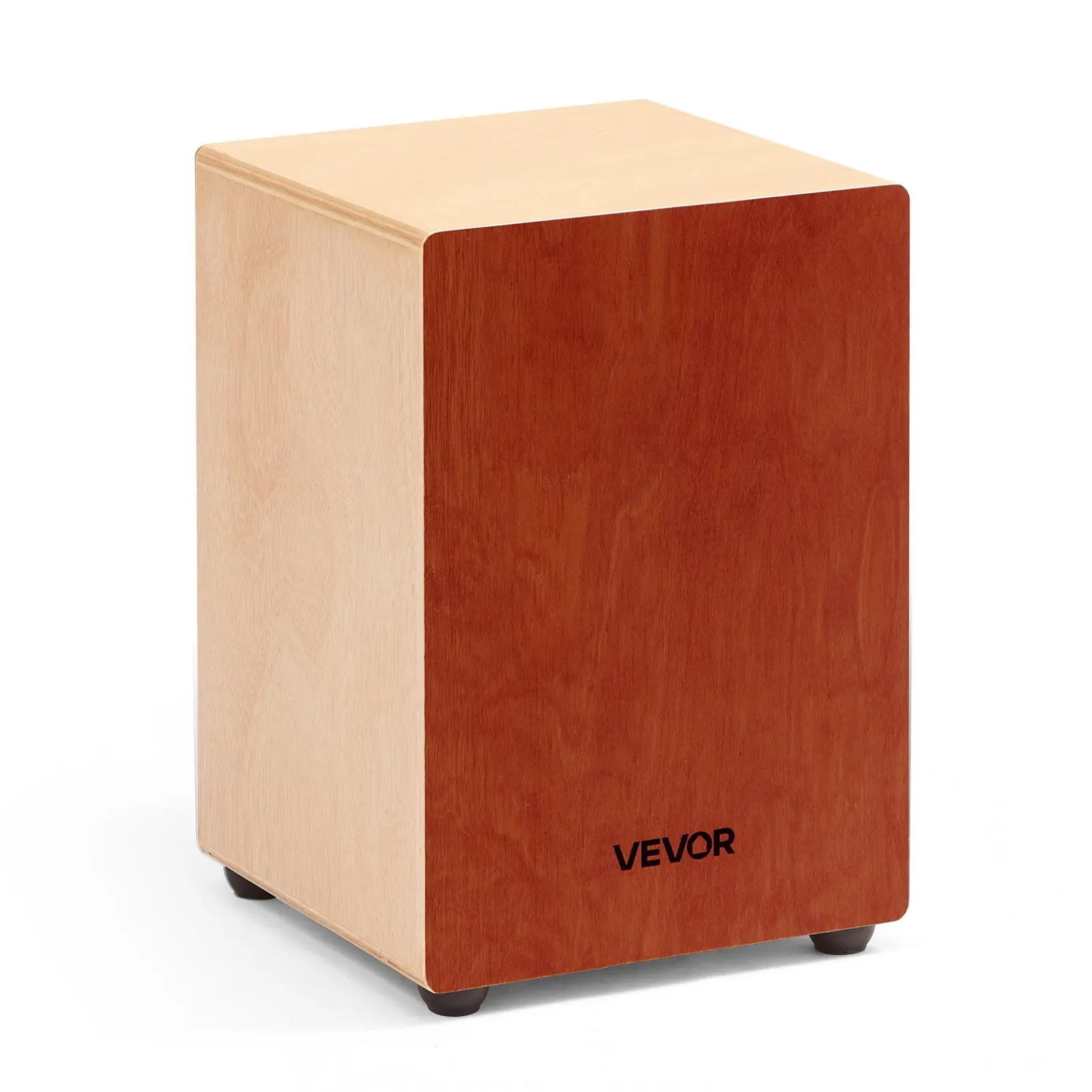 【DealsForYouDays】VEVOR Birch Wood Cajon Drum, Wooden Percussion Instrument with Tunable Guitar Strings, Tunable Strings