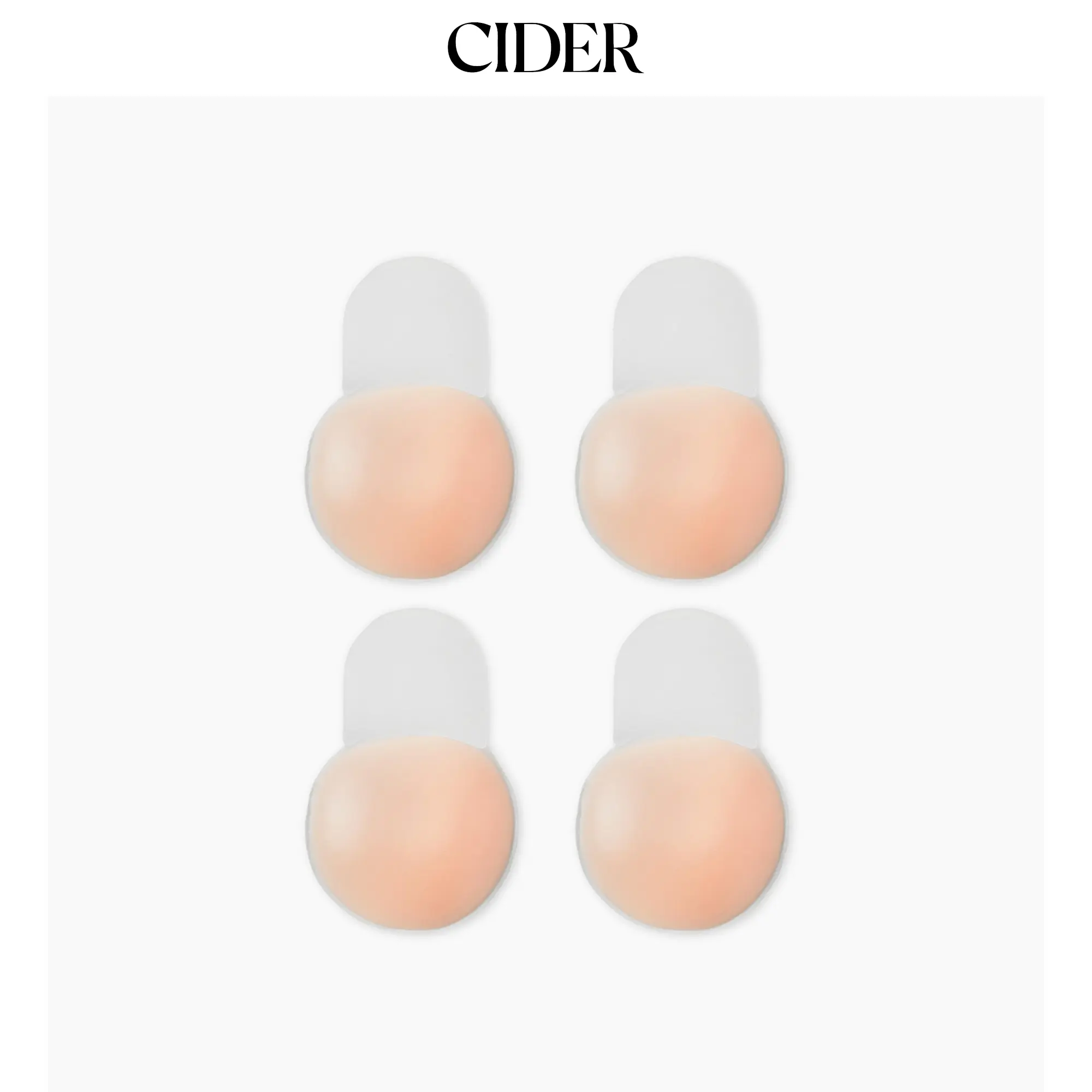 Cider 2 PAIRS REUSABLE ADHESIVE PUSH UP NIPPLE COVER Sticky Bra Pads Cider 2 PAIRS REUSABLE ADHESIVE PUSH UP NIPPLE COVER Sticky Bra Pads
