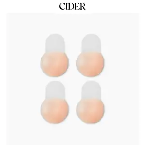 Cider 2 PAIRS REUSABLE ADHESIVE PUSH UP NIPPLE COVER Sticky Bra Pads