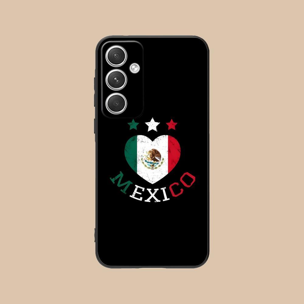Mexico Flag Mobile Cell Phone Case for Samsung GalaxyS26 S25 S24 S23 S22 S21 A14 A15 A16 A35 Plus FE Ultra Colour Protective Cover