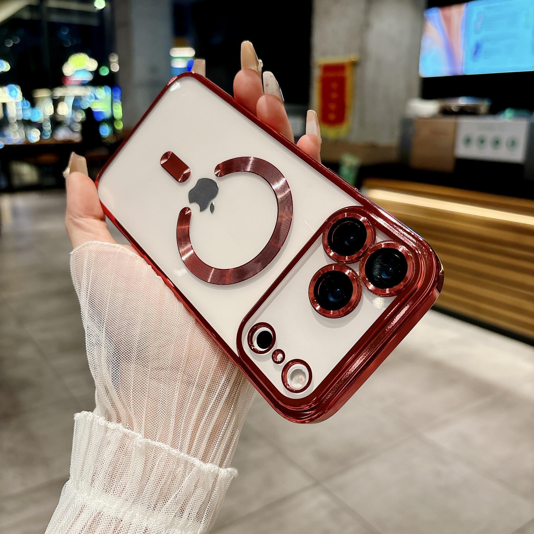 Magnetic Clear Case For iPhone 17 Pro Max, 17 Pro,17 with MagSafe Built-in Camera Lens Protector Soft Slim Shockproof Phone Case Cover