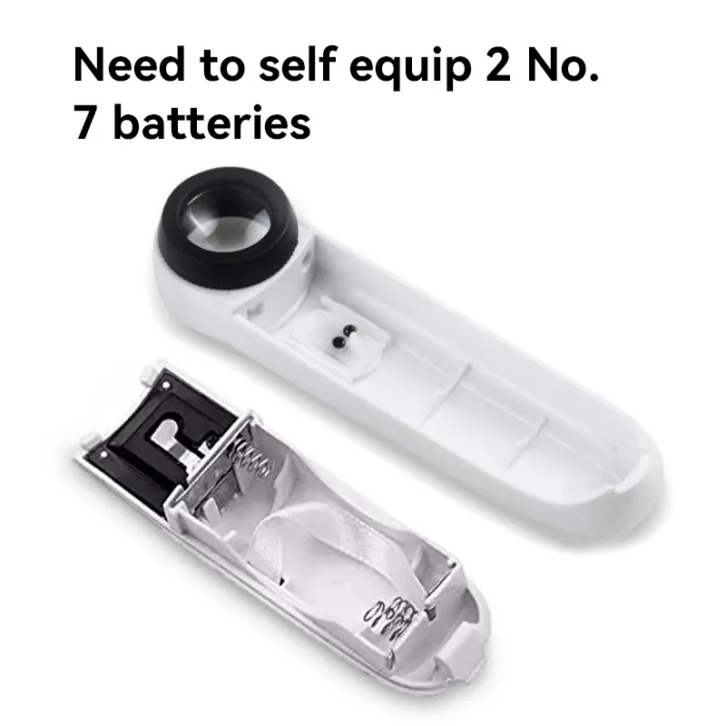 Reading Magnifier with LED Light, Portable Handheld Magnifier, Eye Protection Magnifying Glass for Reading, Office Stationery & Supplies