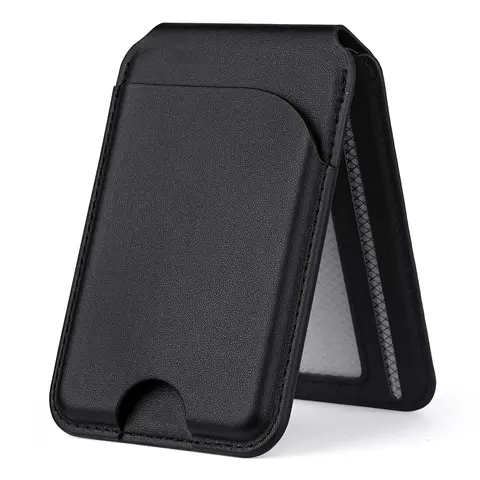 Magnetic Phone Card Holder, PU Leather Durable Magnetic Phone Card Holder, Portable Outdoor Phone Accessories Compatible with iPhone 16/15/14/13/12 Series, Durability