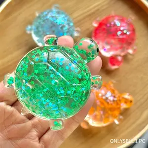 Maltose Glitter Turtle Squeeze Toy, Fun Interactive Plaything for Kids, Durable Design, Perfect Gift Idea, Enhances Motor Skills