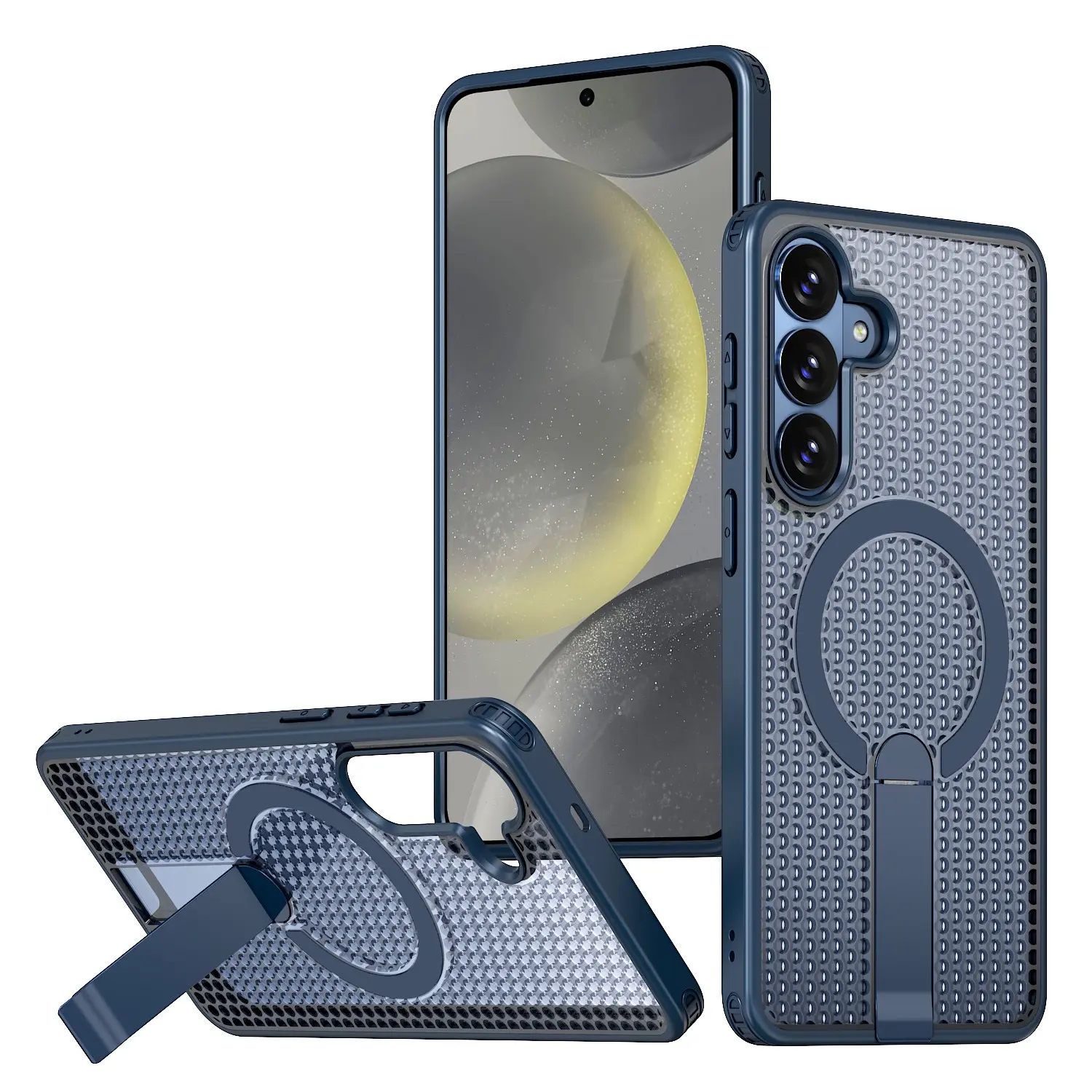 Samsung S26 Stand Phone Case, Casing, Wireless Magnetic Charging, Unisex Protective Cover, Durable Design, Perfect Fit for Samsung S26