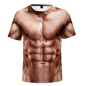Muscle six pack shirt t-shirt tee tank shirt, Party Daily Outfit, Must-Have Hilarious Birthday Gift For Men.#TikTokMadeMeBuyIt#FakeAbsShirt#GymLoverGift#PartyCostumeTee
