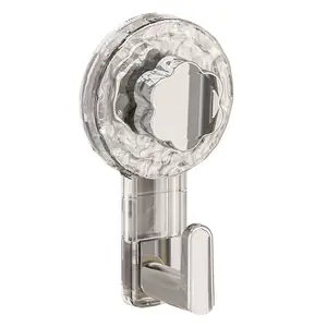 Plastic Wall Hook with Suction Cup, Ideal for Kitchen and Bathroom, Suitable for Tiles and Glass Doors, Durable and Easy to Use