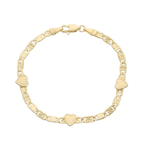 Romantic Heart-Shaped Bracelet, Elegant Jewelry Bracelet, Cuban Chain, Cuban Link Bracelet, Perfect Gift for Friends and Girlfriends, Women's Daily Wear & Holiday Jewelry