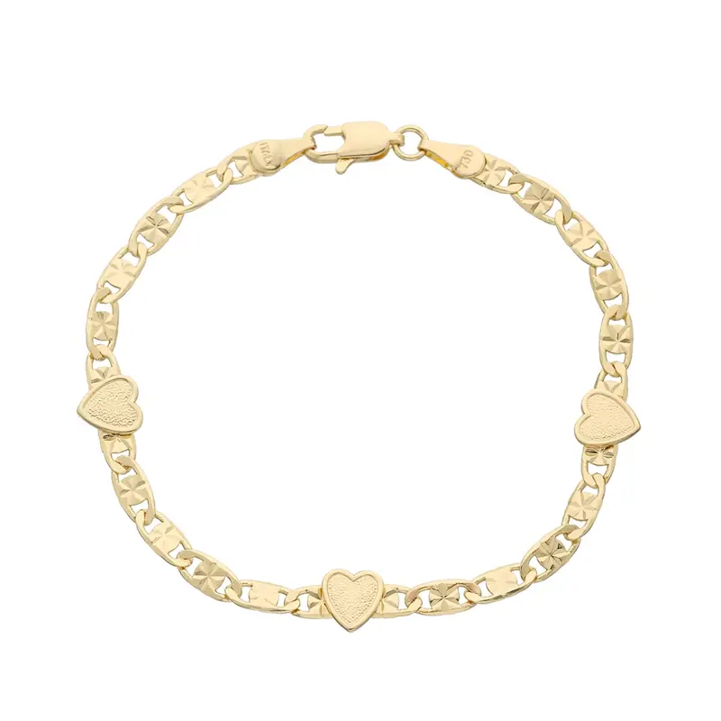 Romantic Heart-Shaped Bracelet, Elegant Jewelry Bracelet, Cuban Chain, Cuban Link Bracelet, Perfect Gift for Friends and Girlfriends, Women's Daily Wear & Holiday Jewelry
