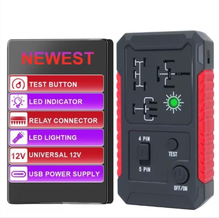 Universal 12V LED Indicator Light - Car Battery & Relay Voltage Tester, Checker for Vehicles, Essential Car Accessory Universal 12V LED Indicator Light - Car Battery & Relay Voltage Tester, Checker for Vehicles, Essential Car Accessory