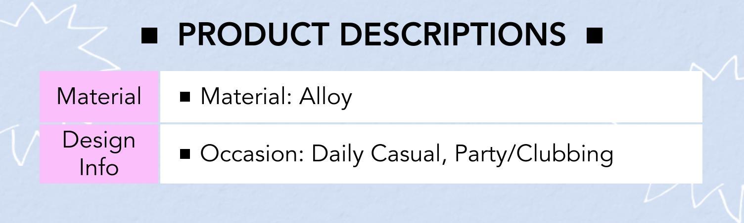 Cider 6 PCS GEMSTONE & ENGRAVED RING SET