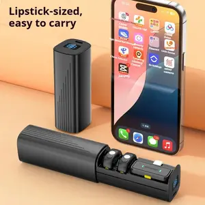 2026 New Wireless Lavalier Microphone, Plug-And-Play, with Charging Case, LED Display, Noise Reduction, Ideal for Podcasts, Vlogs, Interviews