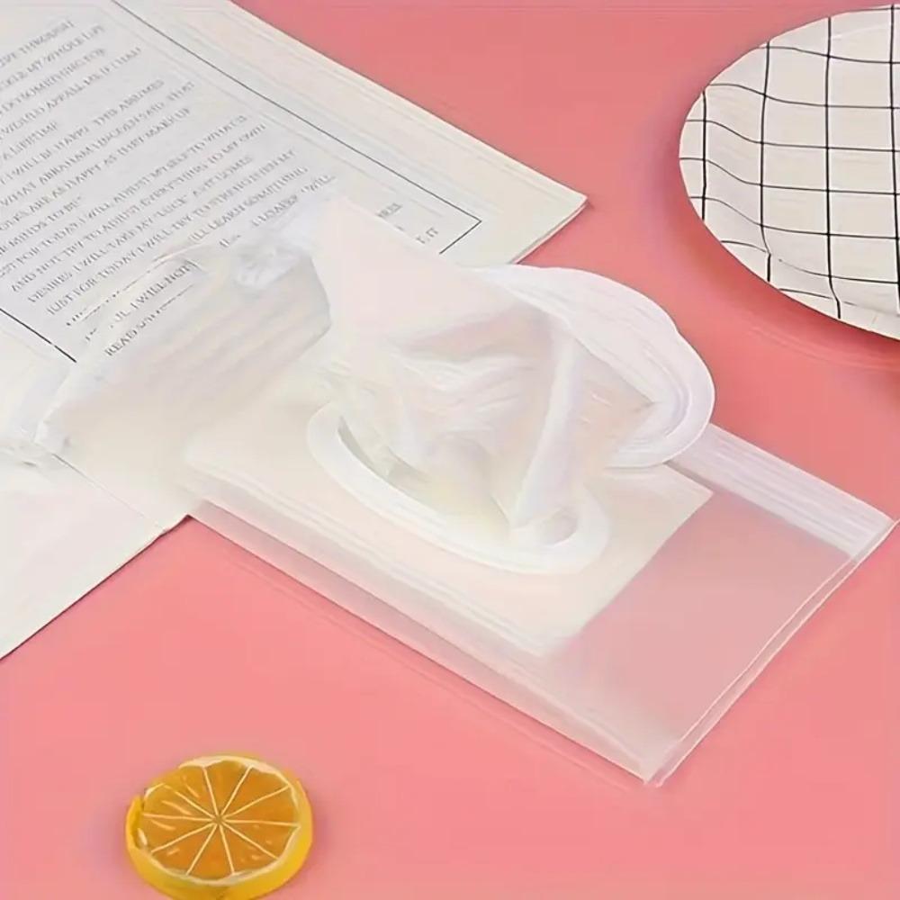 1pc Portable Refillable Wet Wipe Pouch, Reusable Travel Wipes Holder & Case, Lightweight Flushable Diaper Wipes Container for Baby (Clear)