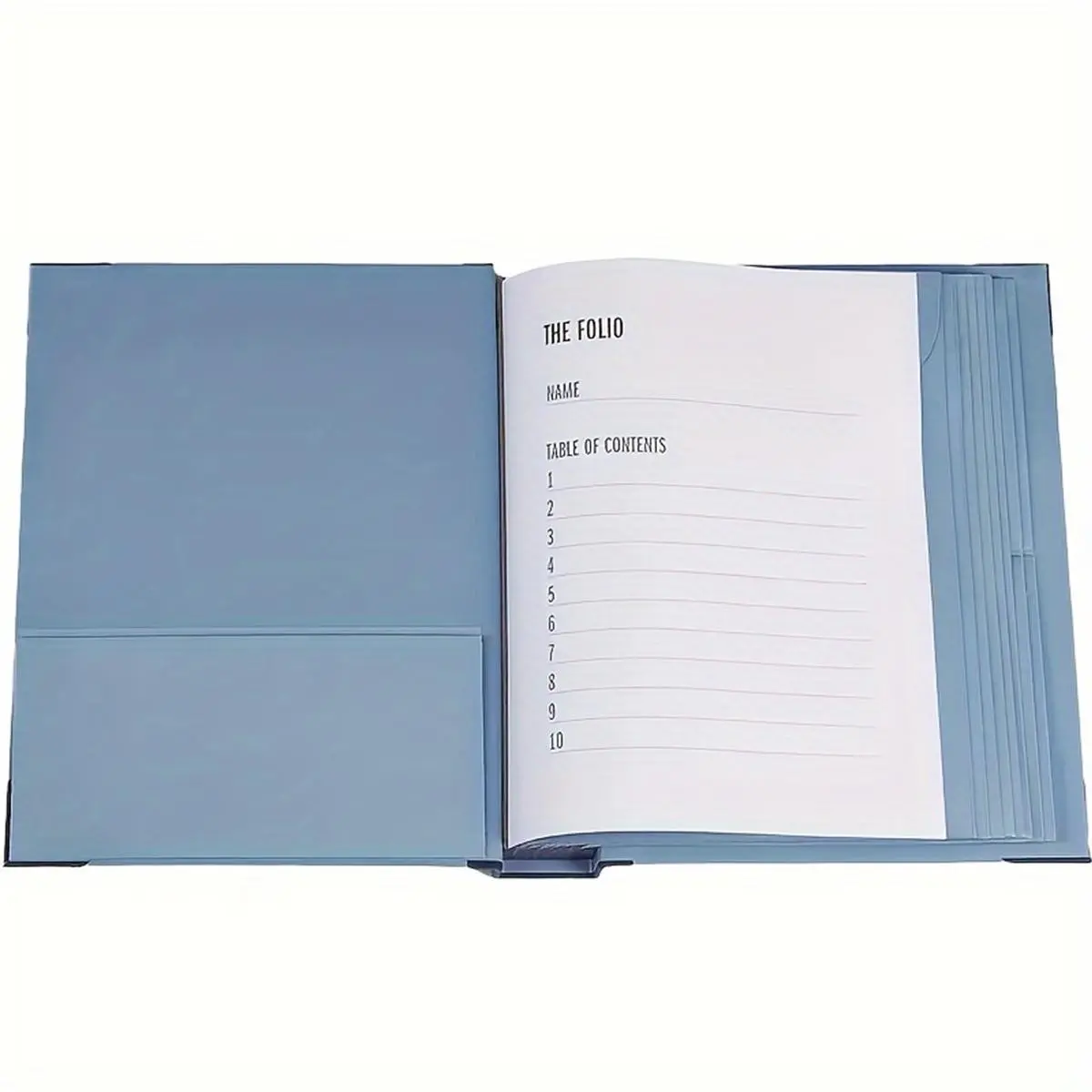 Personalized Blue Waterproof File Organizer Box, Hand-Drawn Label Design, Elastic Closure, Protects Important Documents, Emergency Folder, Birth Certificate