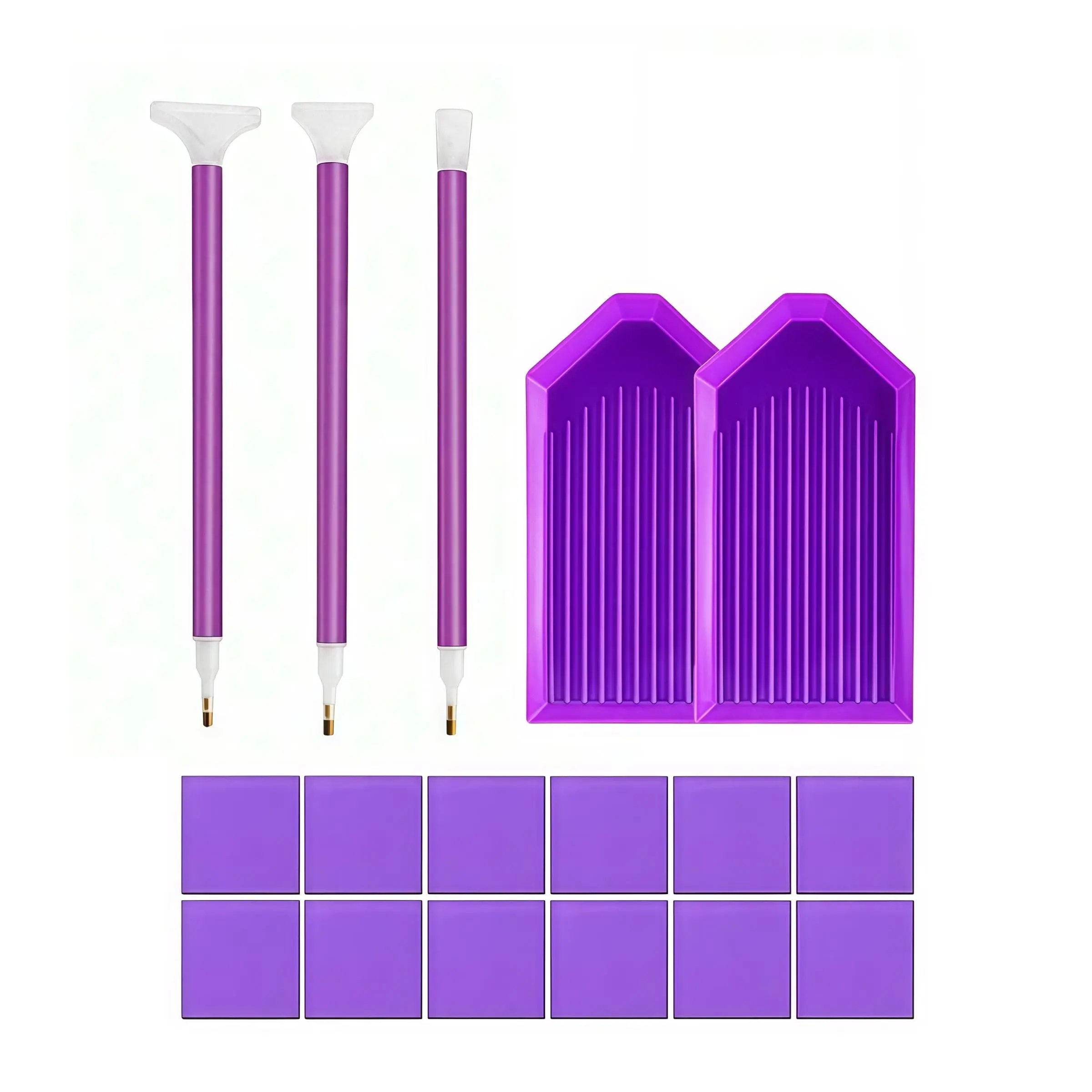17/21 Piece Diamond Painting Tool Set, Dotting Pen, Clay, Tray, Handicrafts Tools, Essential Art Supplies for DIY Projects, DIY Crafting Tools, DIY Kits