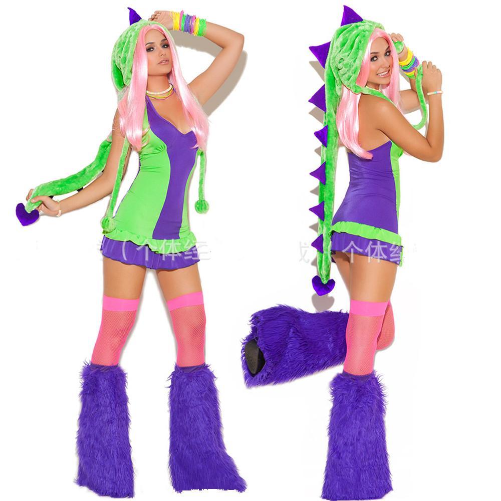 Adult Fluffy Plush Clothing Animal Costume Deluxe Monster Teddy Bear Fox Penguin Cosplay Costumes Women Masquerade Fancy Outfits