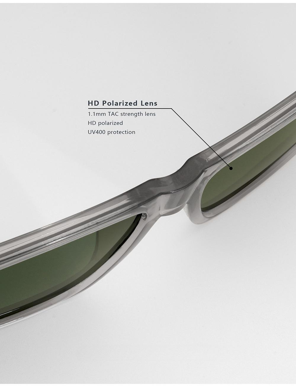 2026 new glasses polarized light color-changing square fashion sunglasses sun protection UV protection plastic sunglasses new 7918