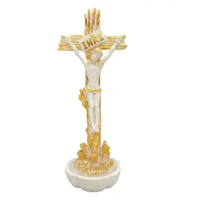 20cm Christmas Easter Decorative Ornament, Jesus Religious Holy Water Pool Resin Craft, Festive Holiday Decoration, Unique Gift Idea