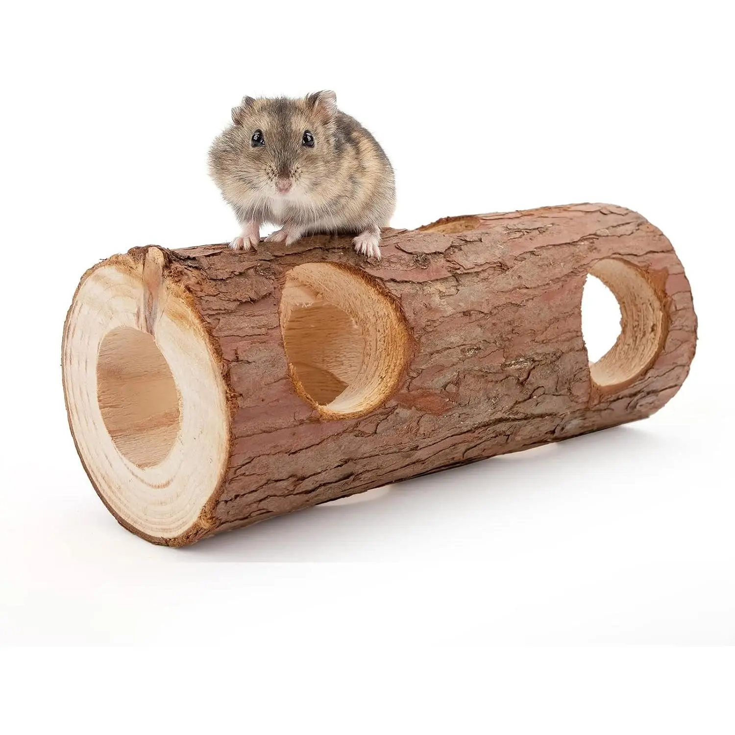 Wooden Hamster  Tunnel Tube  Forest Hollow Tree Trunk
