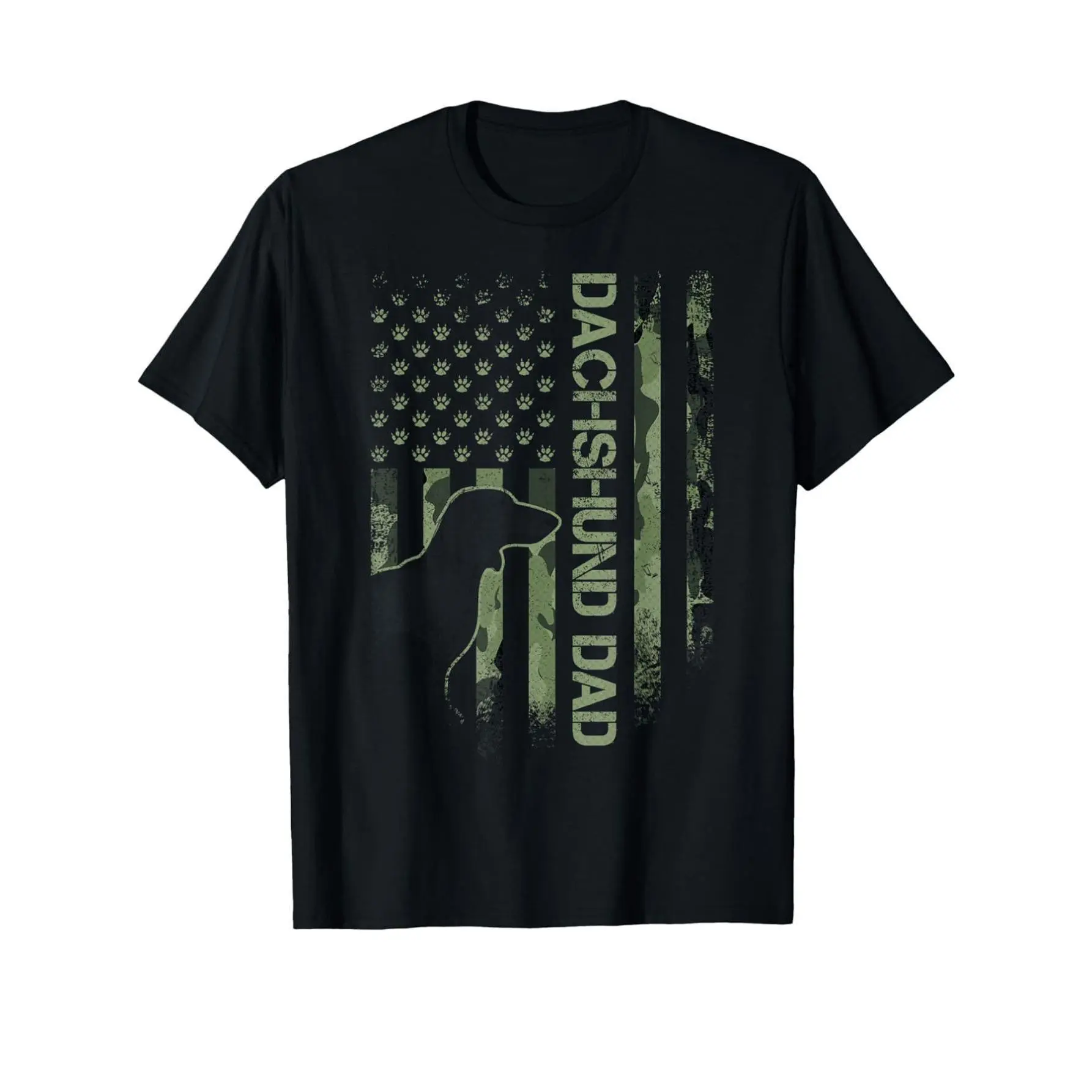 Men's Short-Sleeve Casual Printed Dachshund Puppy Graphic T-Shirt, Doxie Mom-Dad Love Tops, Shortsleeve, Dachshund Puppy Graphic Men's Short-Sleeve T-Shirts, Flat, Animal Theme Men's Short-Sleeve T-Shirts