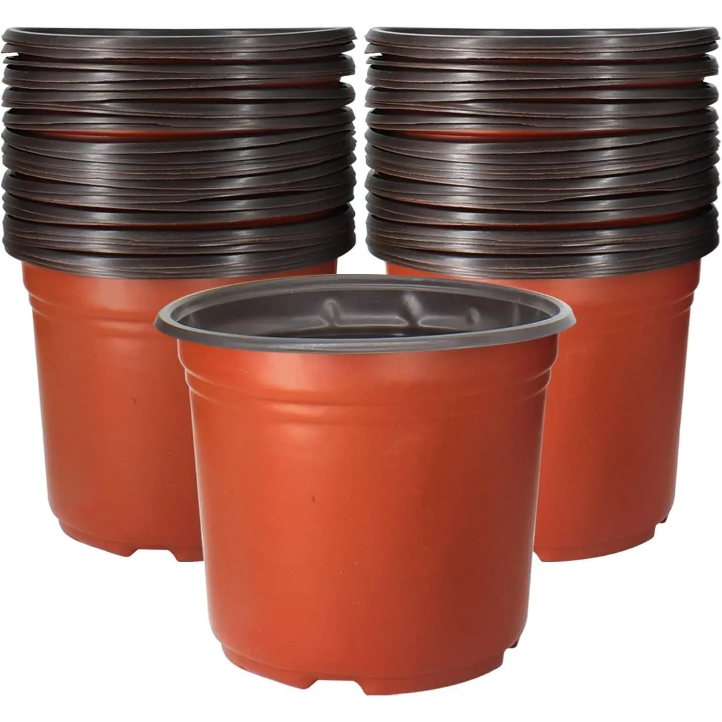 50 Pack 1 Gallon Plastic   Pots