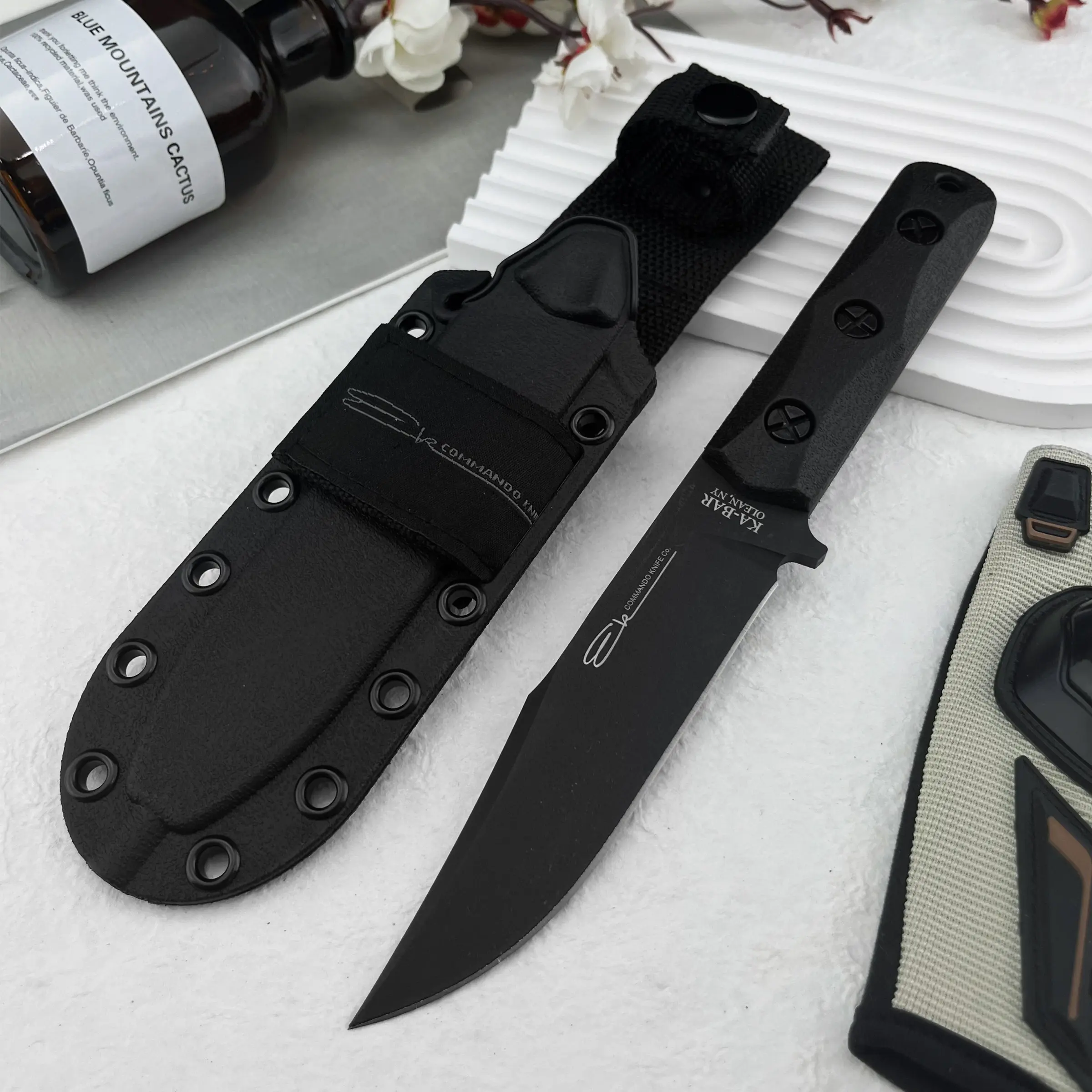 High Hardness Folding Pocket Knife, 8cr13mov Blade, Nylon Fiber Handle, Multi-Functional Camping Knife, Durable Fishing Climbing Tool, Outdoor Knives