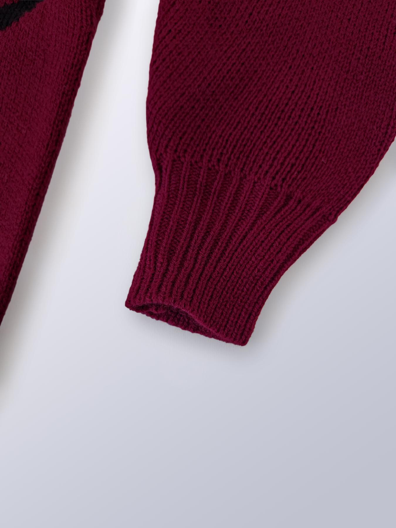 Women's Colorblock Drop Shoulder Fitted Sweater Tops, Casual Long Sleeve Round Neck Jumper for Fall & Winter, Fashion Ladies' Knitwear for Daily Wear