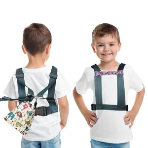Safety Harness with Leash for Autism, Adjustable Walking Harness with Tether and Pouch, Prevent Autistic Special Needs ADHD Active Child Wandering and Eloping Outdoors, Child Elopement Leash