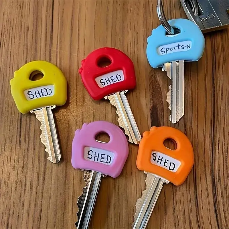 24pcs Silicone Keycap and Label Set, Brightly Colored Keycaps for Better Organization, Durable and Easy-To-Use Design