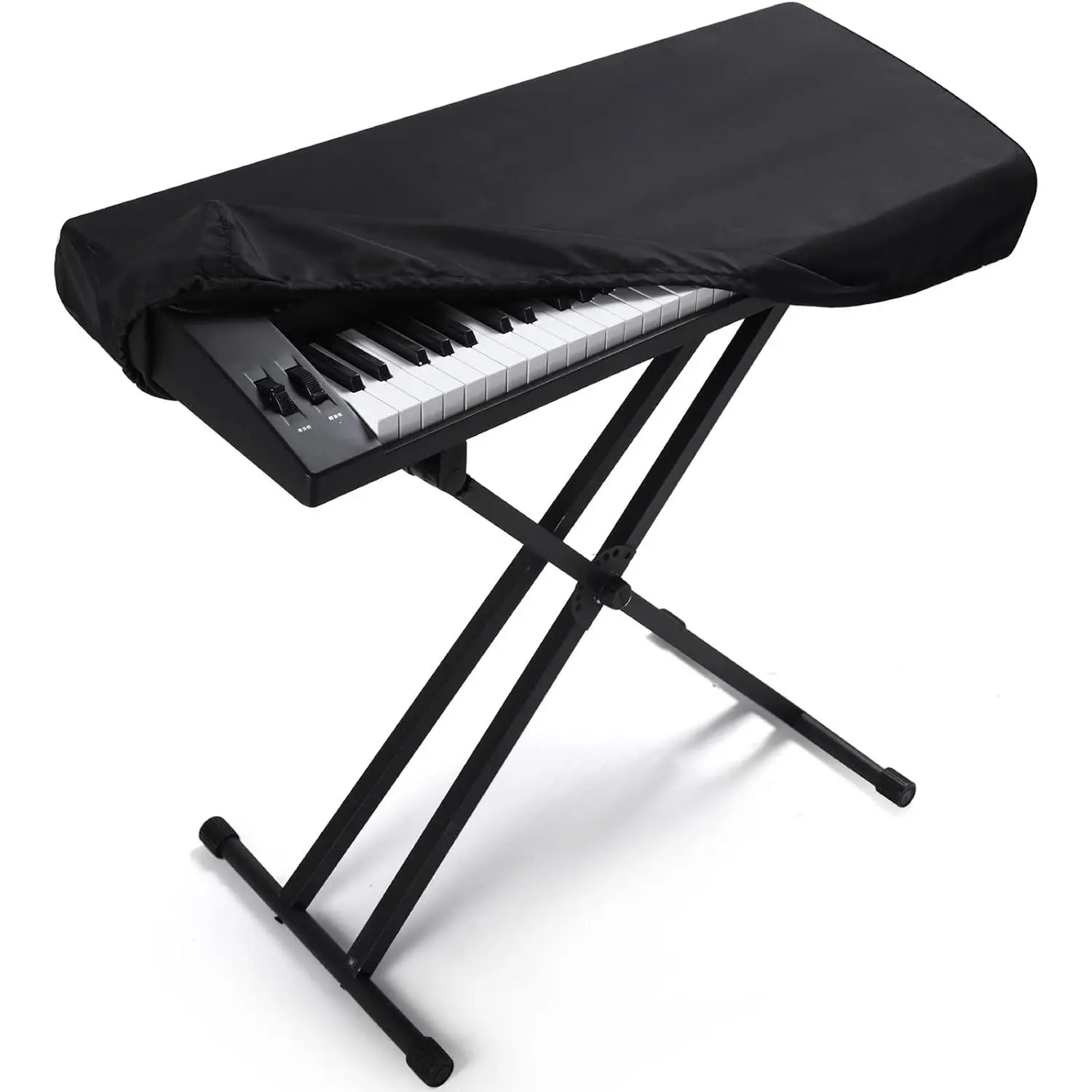 61  Piano Keyboard Dust Cover -Adjustable Protective Covers Dust & Dirt Proof, Full Cover Elastic Cord Lock Easy Installation for , , ,Alesis Digital Pianos