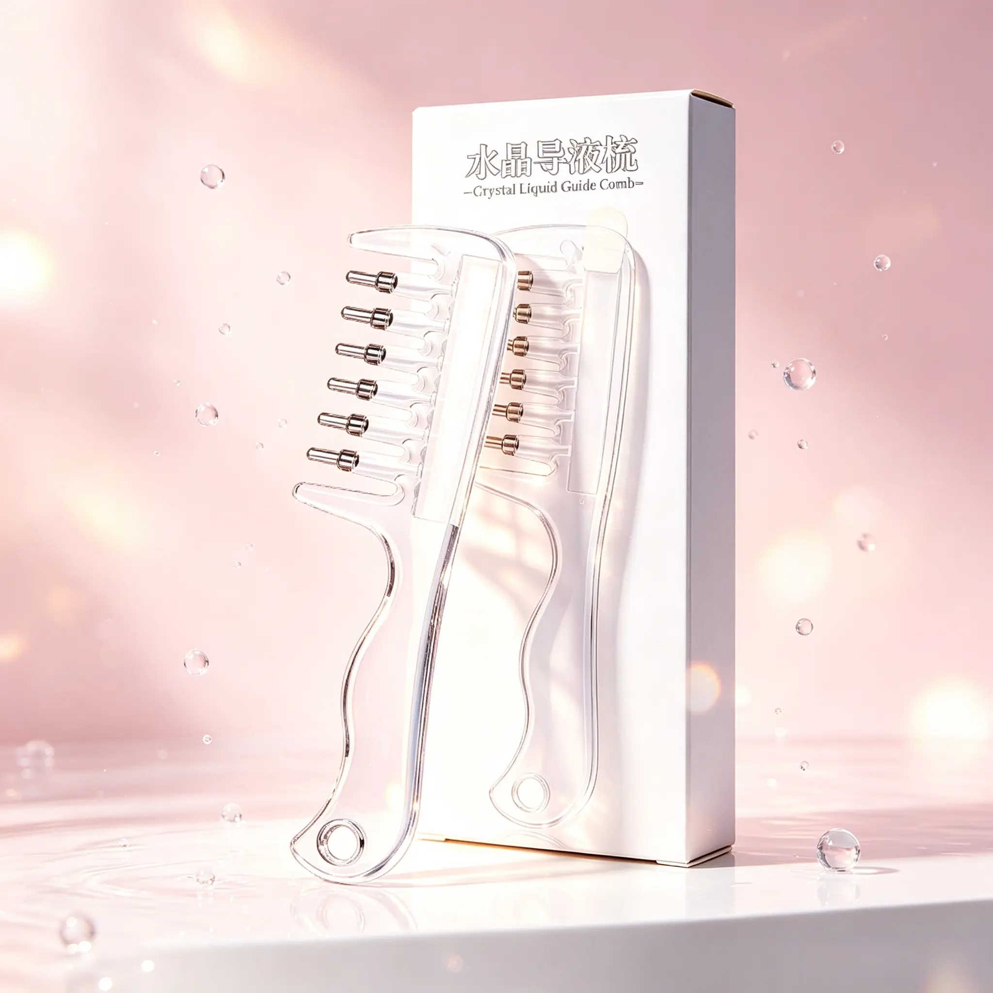 Multifunctional Scalp Massage Applicator Comb, Roller Ball Liquid Dispensing Hair Comb, Refillable Essential Oil Brush, Easy To Clean Hair Growth Treatment Tool For Home Use