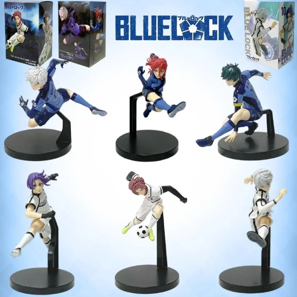 Blue Lock Action Figure Nagi Seishiro Chigiri Hyoma Isagi Yoichi Itoshi Rin PVC Anime Collectible Model Doll Toys for Fans Gift